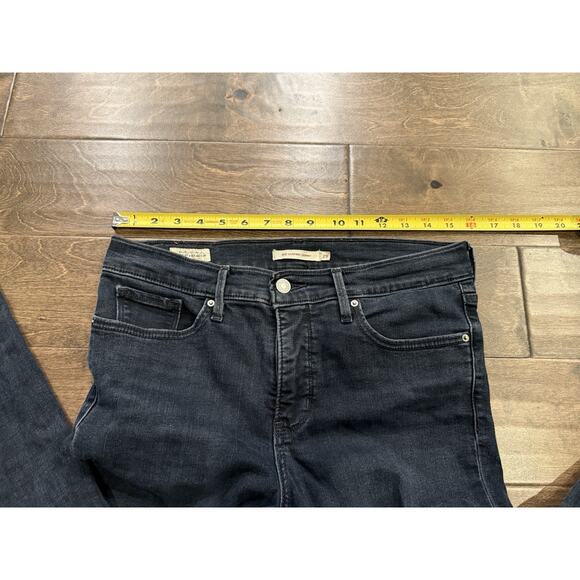 Levis Womens Blue Mid-Rise 311 Shaping Skinny Denim Distressed Jeans Size 29 - Picture 11 of 11